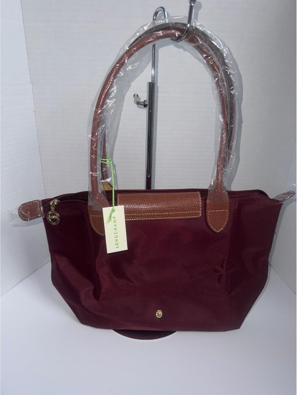 Longchamp Le Pliage Original Shoulder Tote — Burgundy/Bordeaux — Recycled Canvas